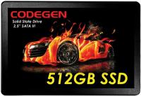 CODEGEN 512GB CDG-512GB-SSD25 560- 500MB/s 2.5" SSD SATA-3 Disk